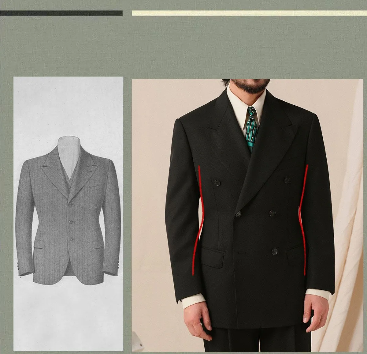 1930s Vintage Double-Breasted Suit