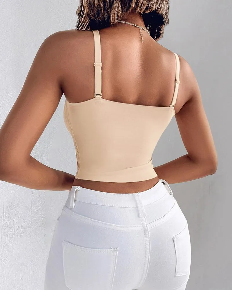 2 Pack Womens Lace V Neck Spaghetti Strap Bralette Camisoles Sexy Soft Crop Tank Top