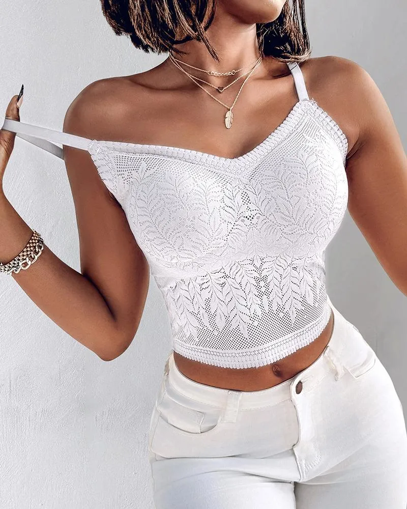 2 Pack Womens Lace V Neck Spaghetti Strap Bralette Camisoles Sexy Soft Crop Tank Top