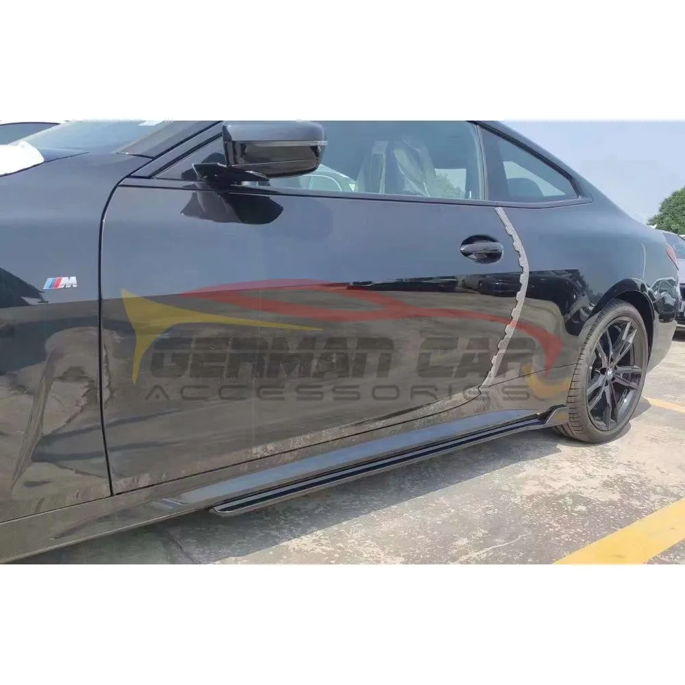 2021  BMW 4-Series Carbon Fiber V Style Side Skirts | G22/G23