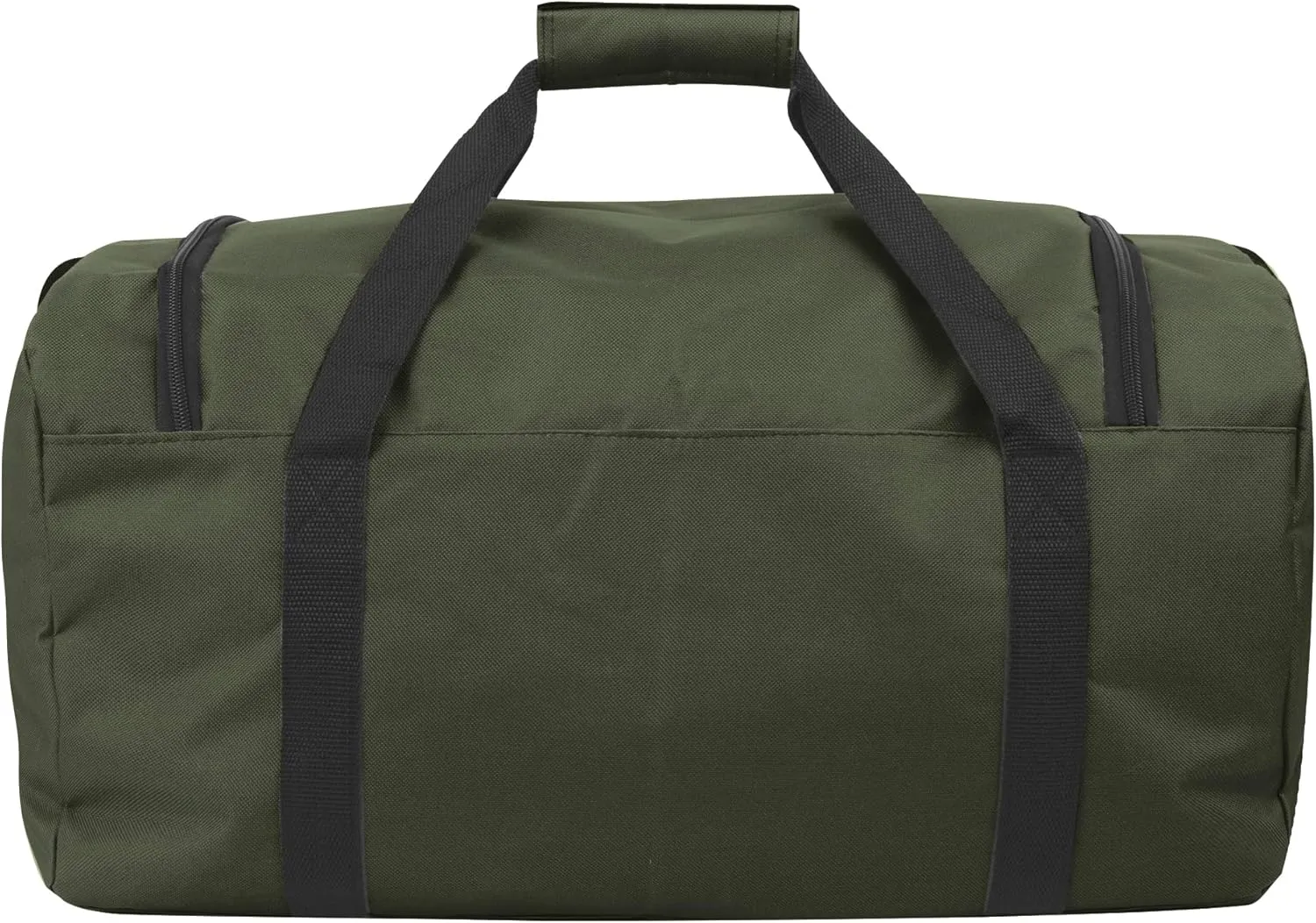 (24 Pack) Bulk Duffle Bags Wholesale for Homeless Adult Men, Women, Travel, and Sports Teams (All Green Pack)