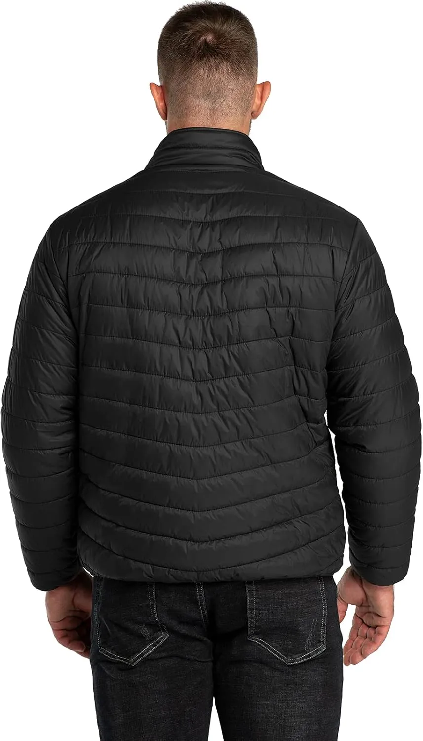 33,000ft Men's Puffer Jacket Lightweight Packable Winter Jacket