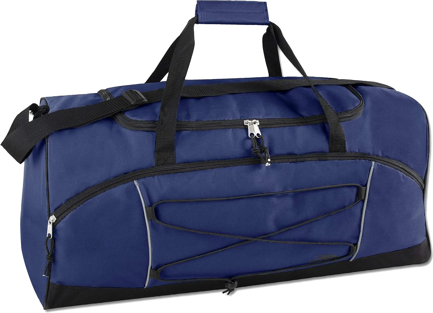 60 Liter, 26 Inch Duffle Bag  Heavy Duty Extra Large Sports Gym Equipment Travel Duffel Bag for Men and Women (Blue)