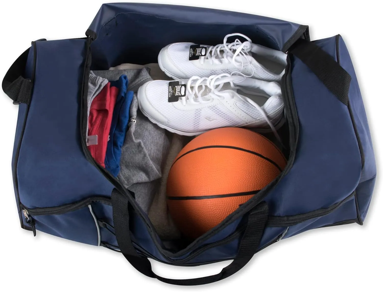 60 Liter, 26 Inch Duffle Bag  Heavy Duty Extra Large Sports Gym Equipment Travel Duffel Bag for Men and Women (Blue)