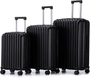 ABS Spinner Wheel Luggage for Comfortable Travel, Features USB Port & Cup Holder, 20/24/28 Inch Sizes