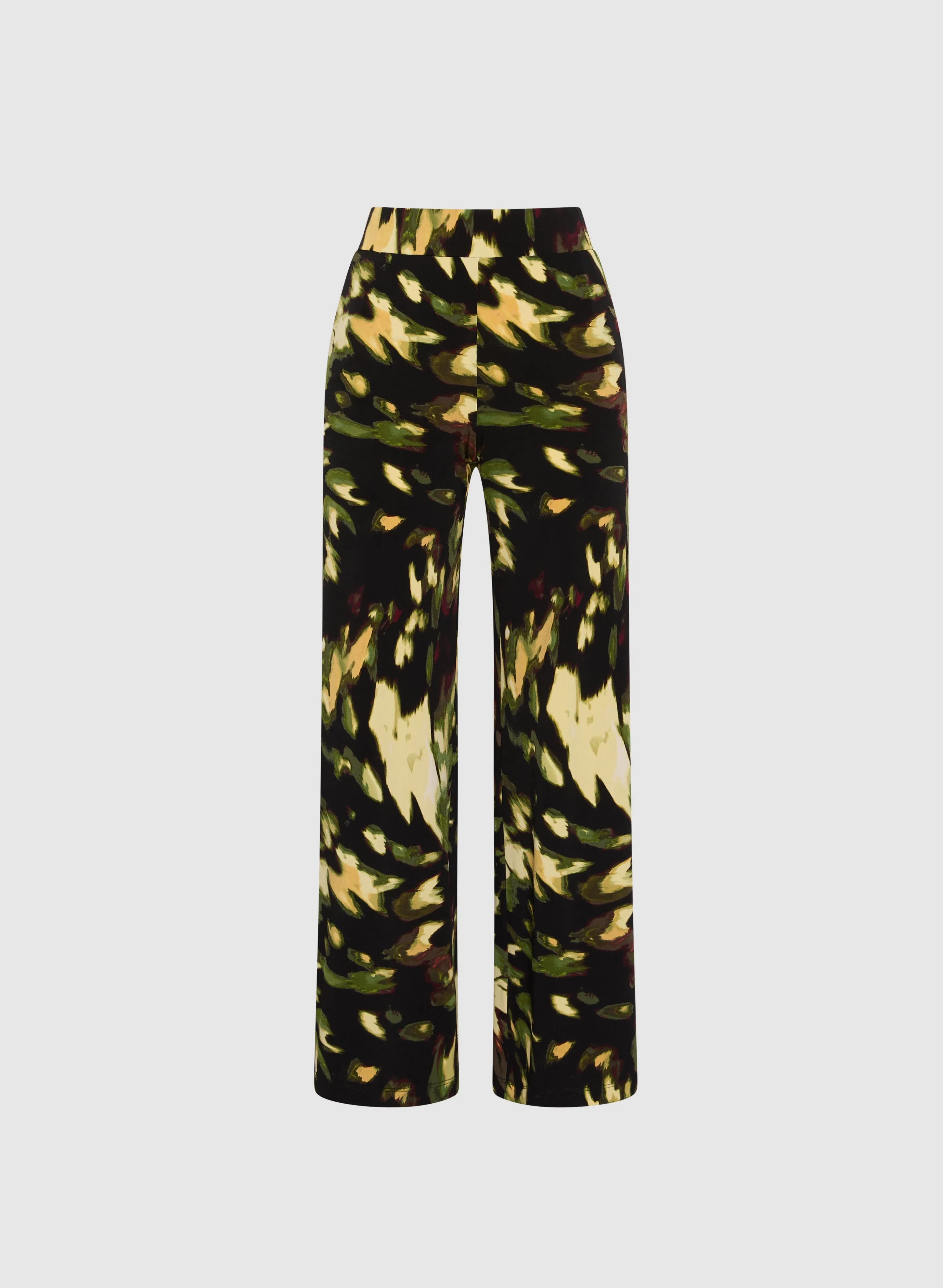 Abstract Wide-Leg Pants