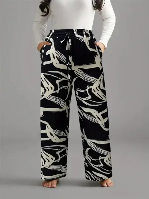 Adia Plus Size Wide Leg Casual Pant