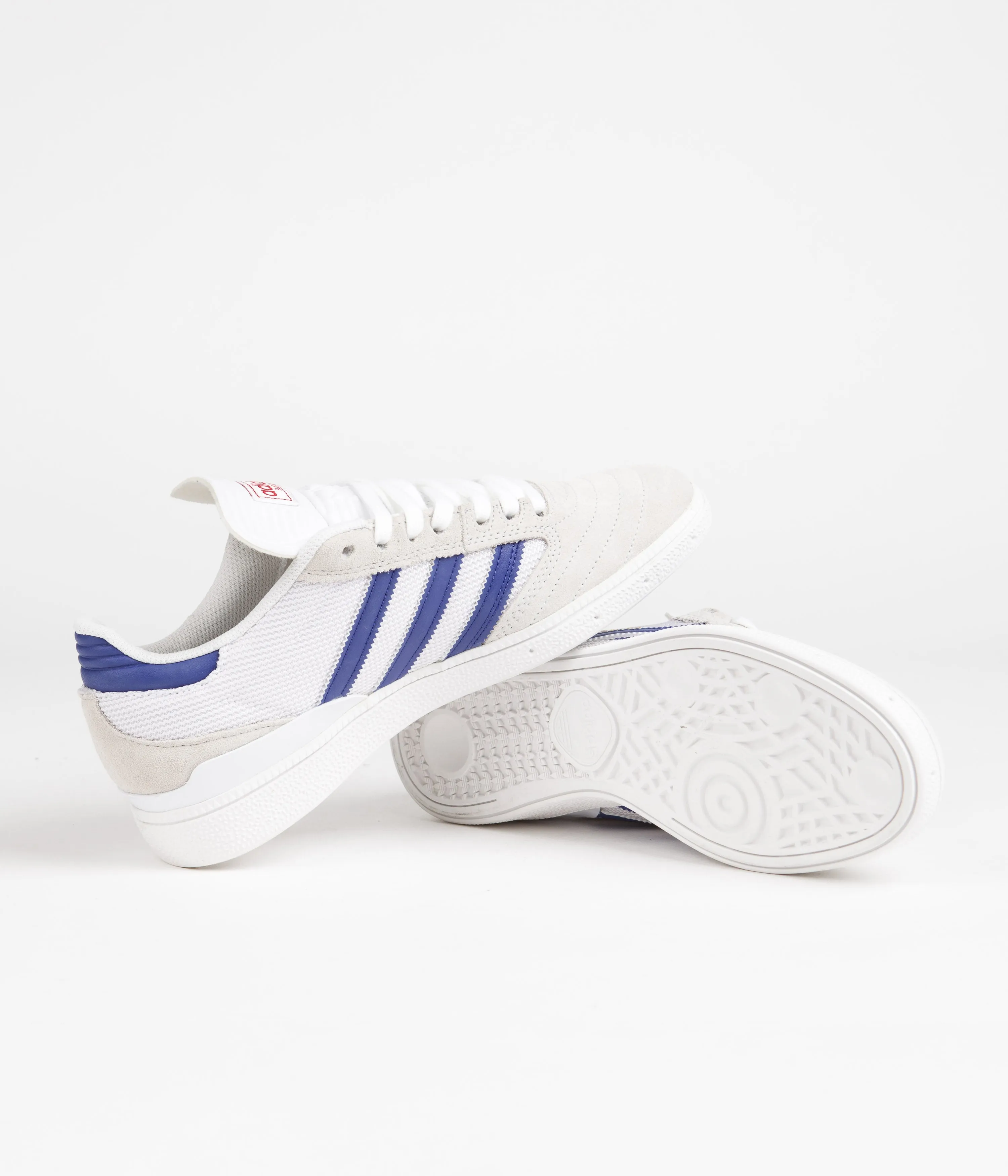 Adidas Busenitz Shoes - Crystal White / Semi Lucid Blue / Gold Metallic