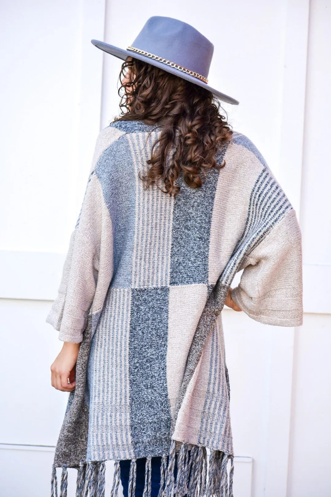 Amazing Grace Color Block Neutral Cardigan