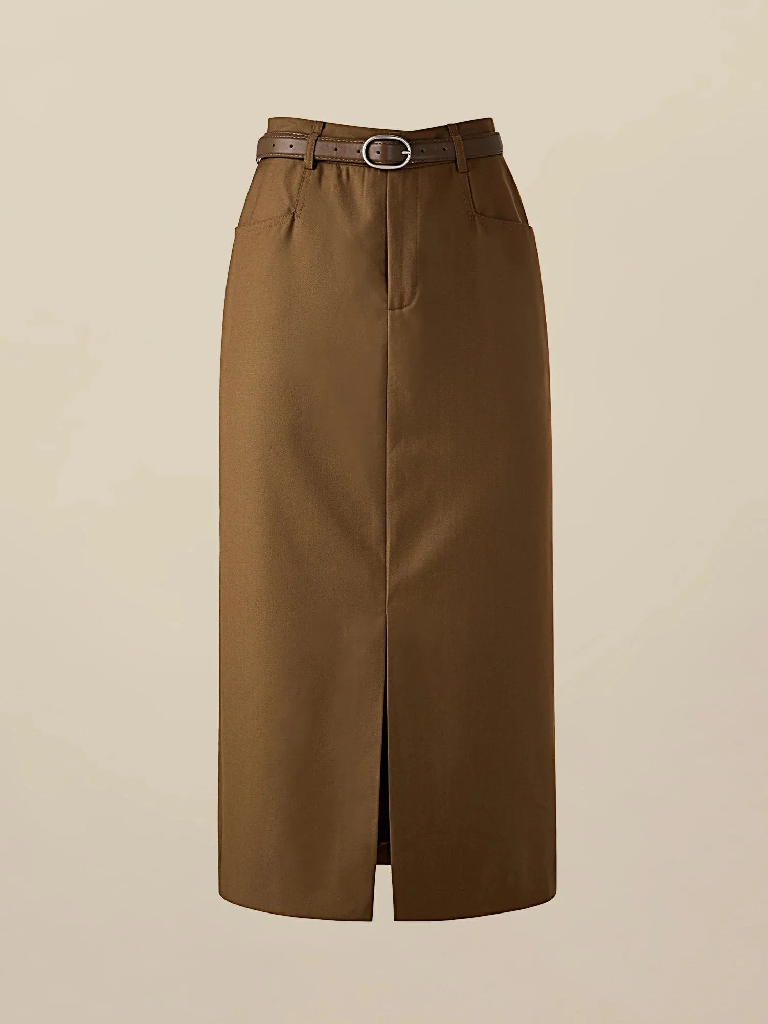 Amoretu Straight Slit Suit Half Skirt