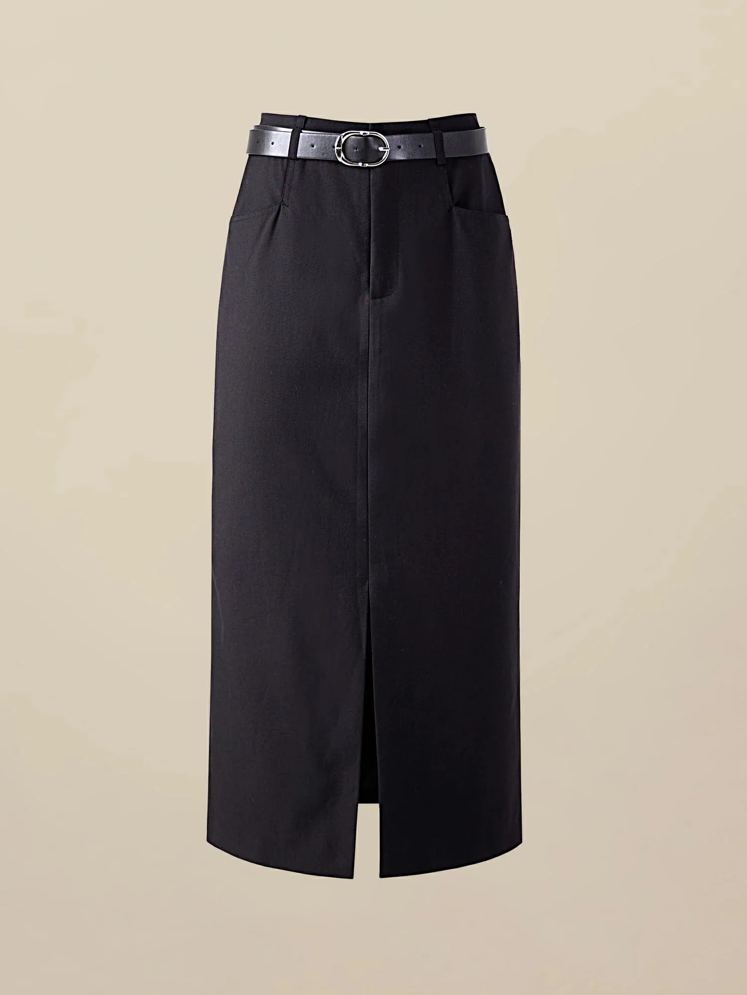 Amoretu Straight Slit Suit Half Skirt