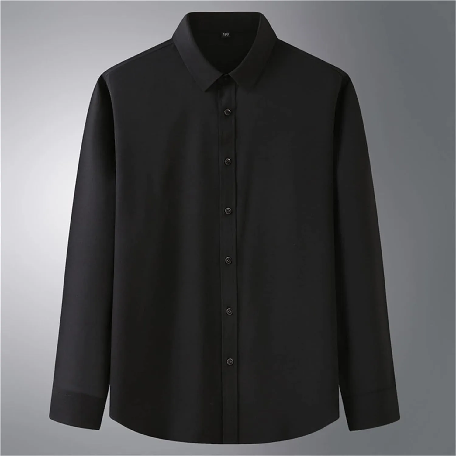 Andongnywell Men's Loose-Fit Wrinkle-Resistant Long-Sleeve Solid Dress Shirt Non Iron Business Casual Button Down Shirts