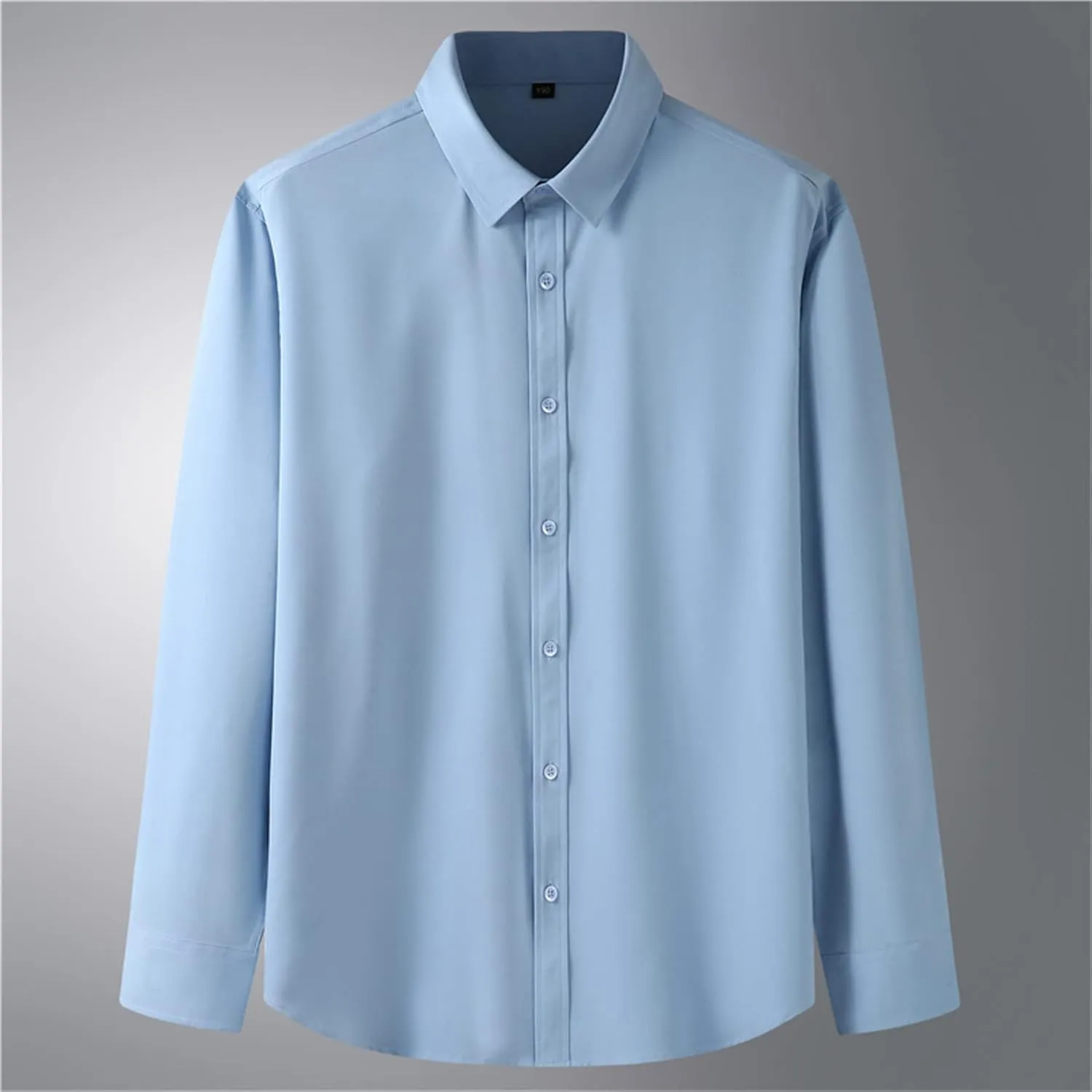 Andongnywell Men's Loose-Fit Wrinkle-Resistant Long-Sleeve Solid Dress Shirt Non Iron Business Casual Button Down Shirts
