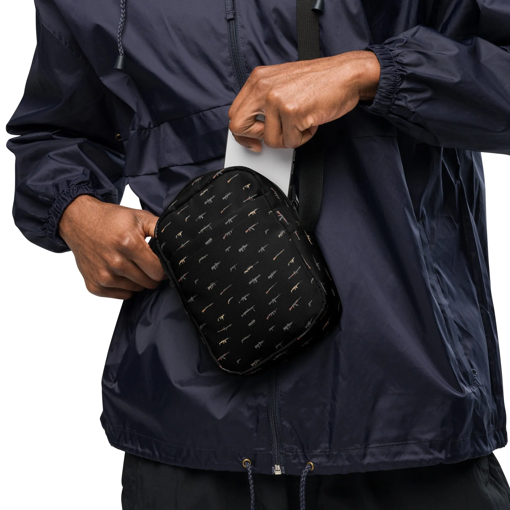 Arsenal Pattern Utility Crossbody Bag