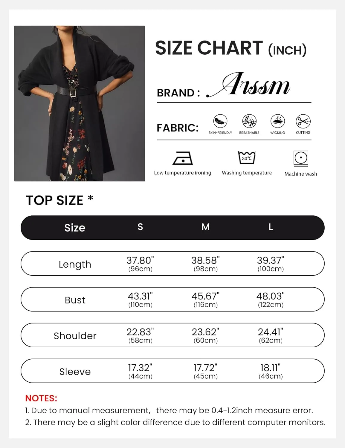 Arssm Womens Long Cardigan Oversized Chunky Open Front Sweaters Slouchy Knit Long Sleeve Fall Coat 2024 Trendy Jackets