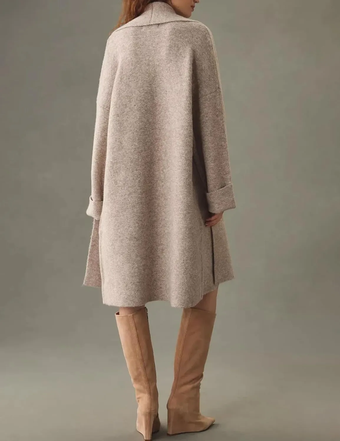 Arssm Womens Long Cardigan Oversized Chunky Open Front Sweaters Slouchy Knit Long Sleeve Fall Coat 2024 Trendy Jackets