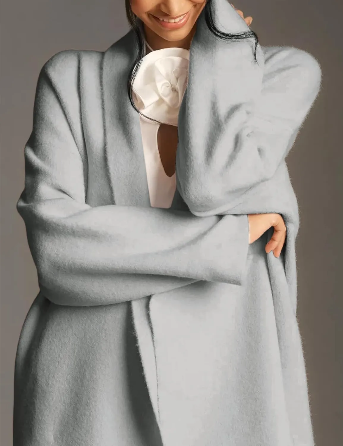 Arssm Womens Long Cardigan Oversized Chunky Open Front Sweaters Slouchy Knit Long Sleeve Fall Coat 2024 Trendy Jackets