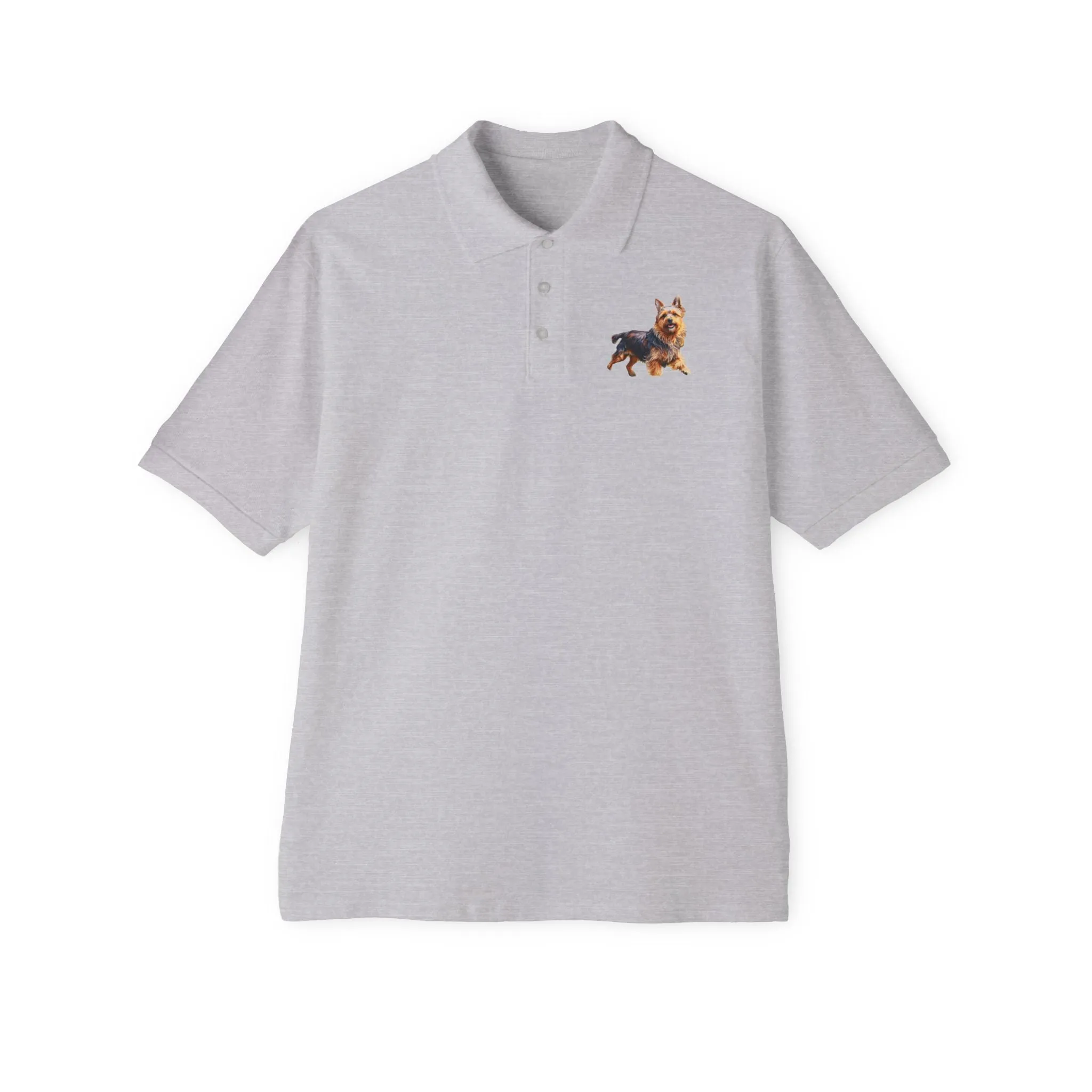 Australian Terrier Men's Piqu Polo Shirt