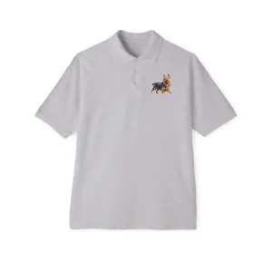 Australian Terrier Men's Piqu Polo Shirt