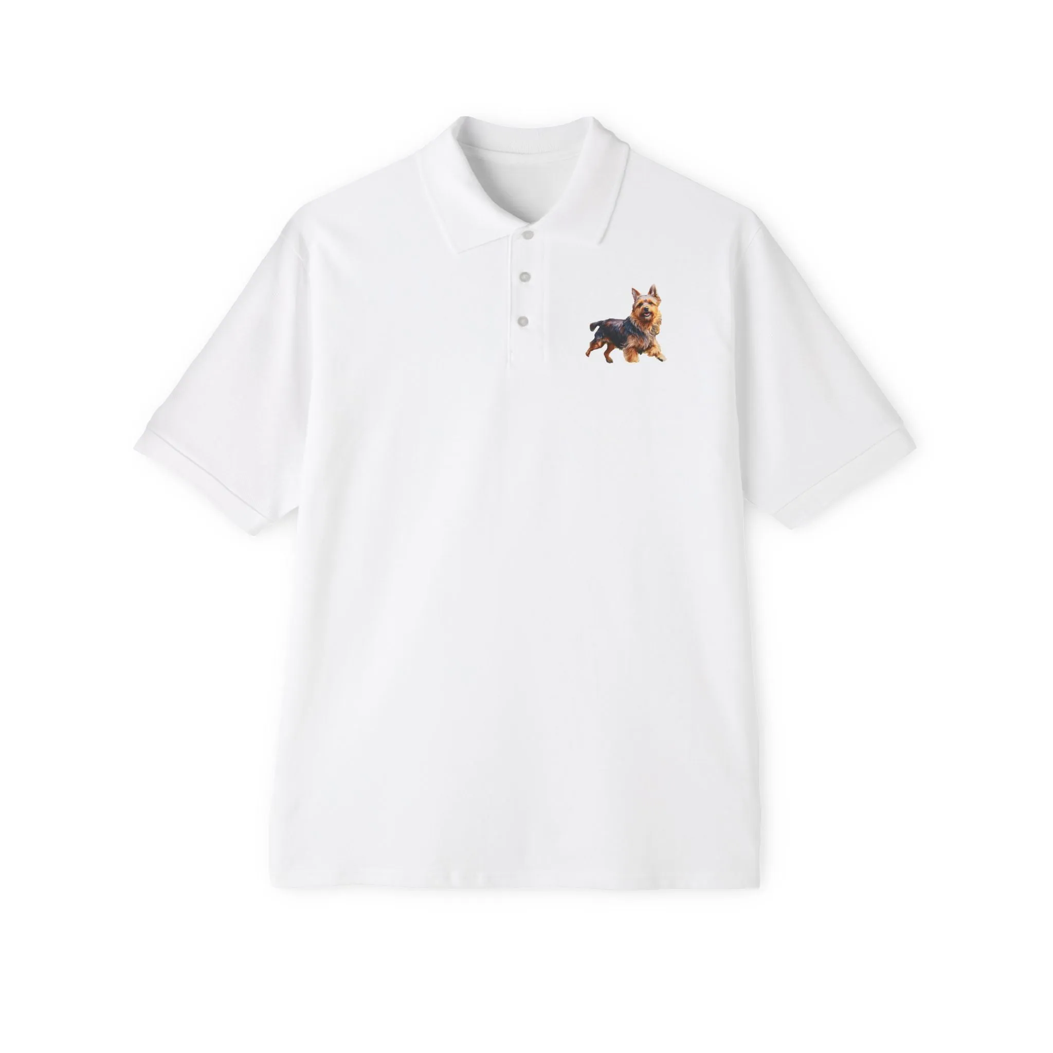 Australian Terrier Men's Piqu Polo Shirt