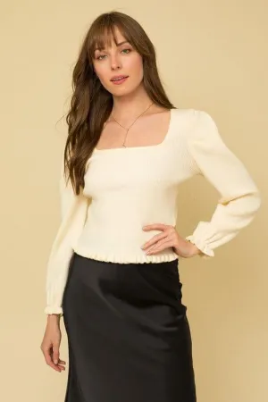 Balloon Ribbed Top
