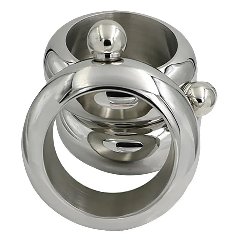 Bangle Bracelet Hip Flask Silver/Rainbow/Copper Grade 304 Stainless Steel High Quality Whiskey Drink-ware and Funnel Set