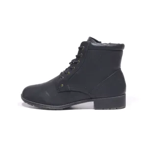 Bass Ankle Boots Leather Black Color For Women