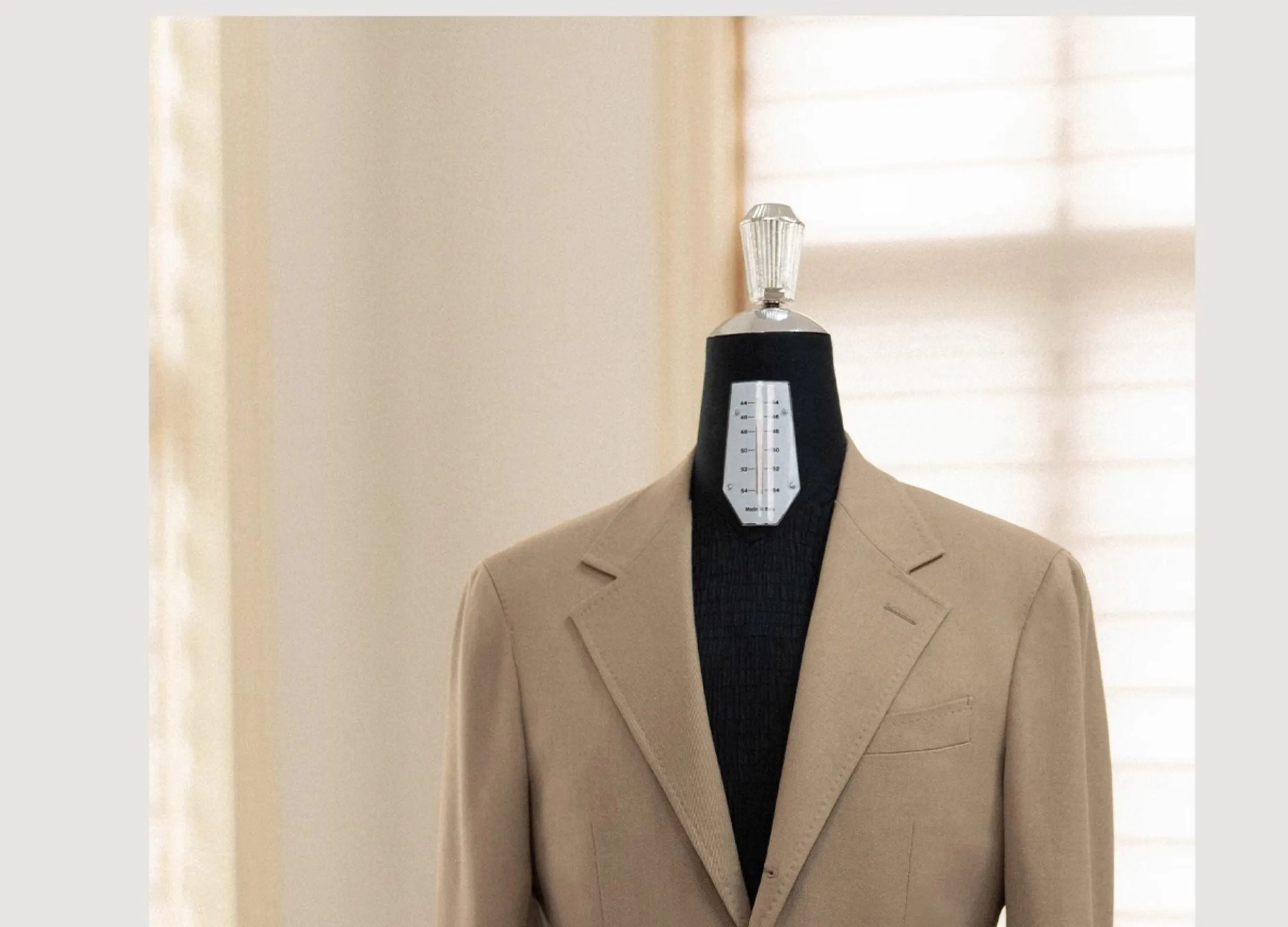 Beige Cavalry Twill Suit