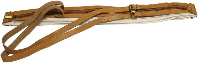 Bellino Accordion Hobo Tote, Natural, White