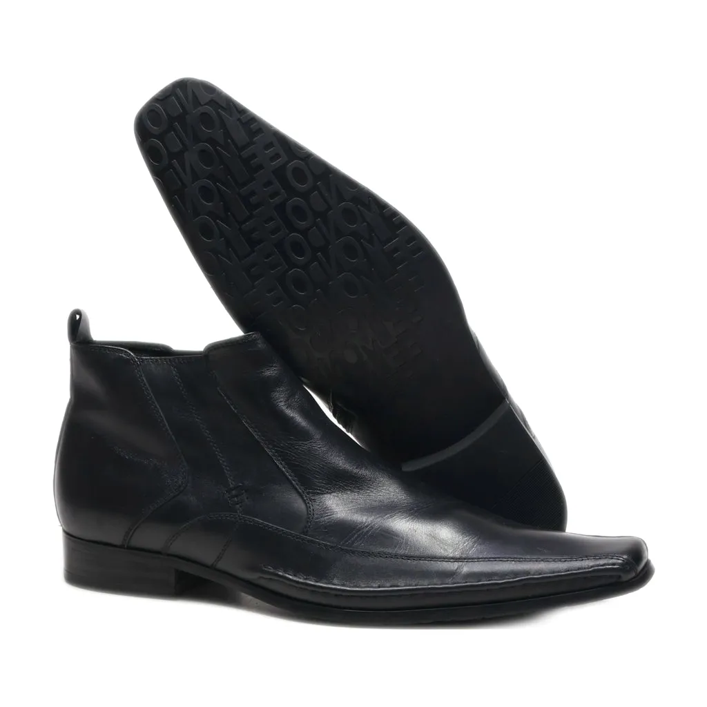 Belmondo Ankle Boots Leather Black Colour For Men