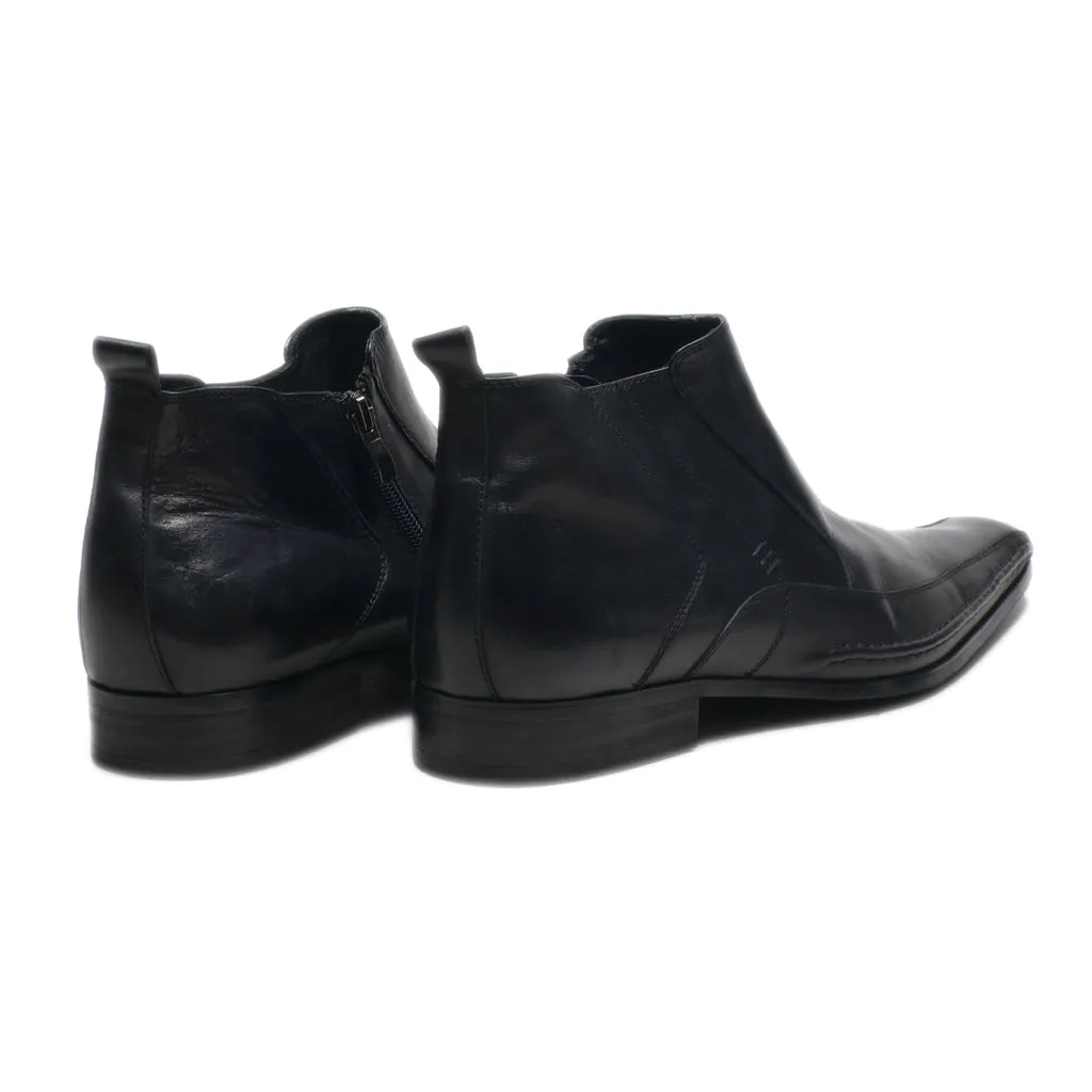Belmondo Ankle Boots Leather Black Colour For Men