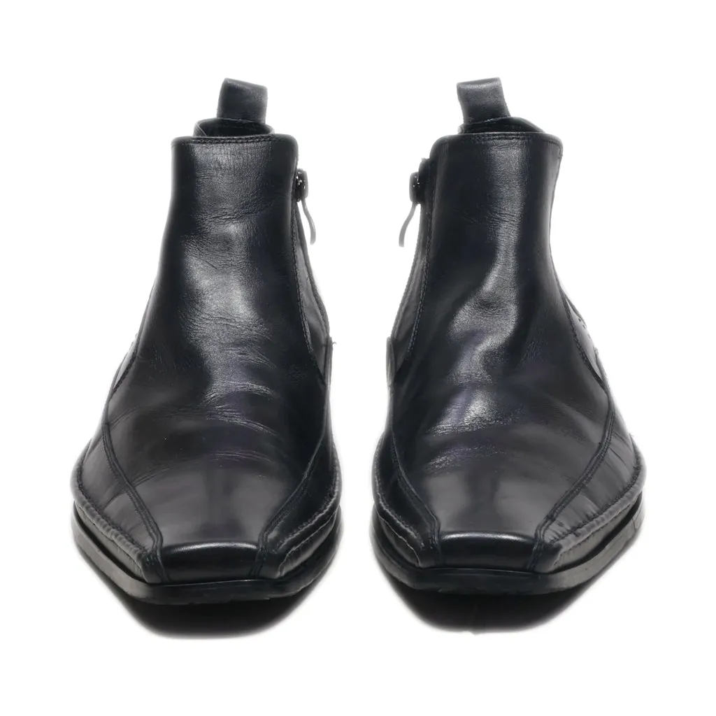 Belmondo Ankle Boots Leather Black Colour For Men