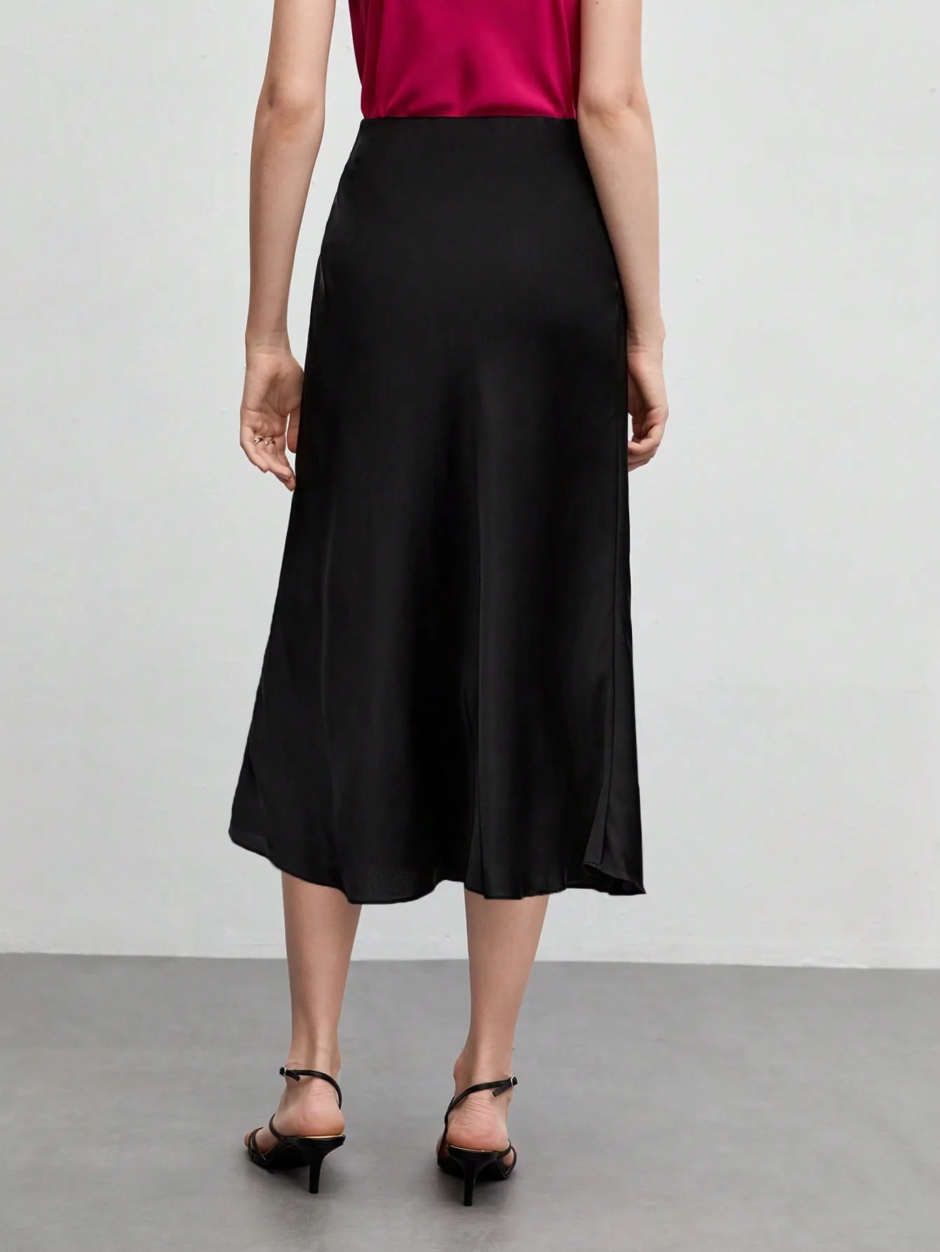 BIZwear Solid A-line Skirt Workwear
