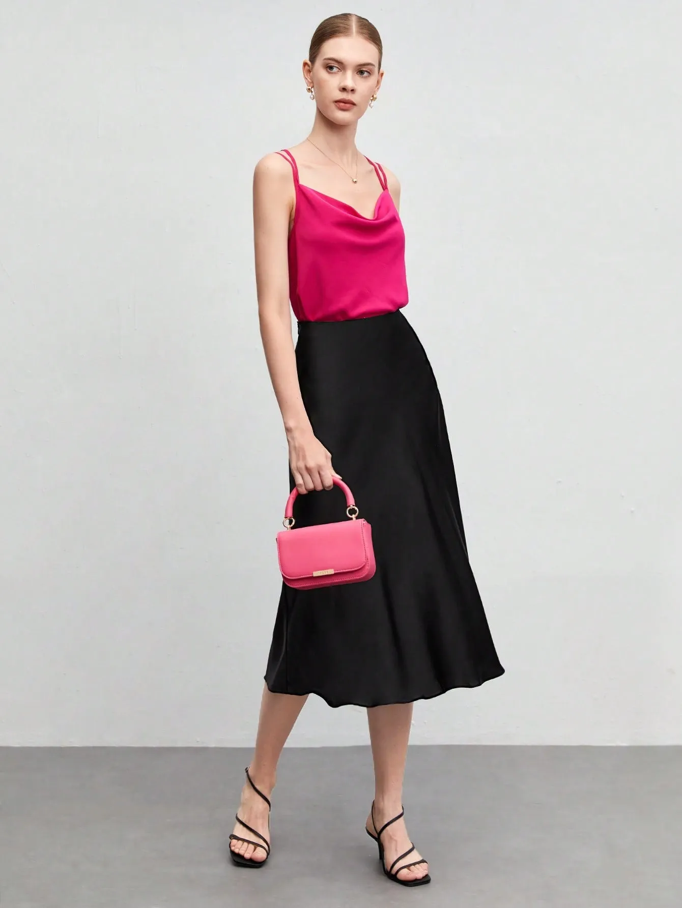 BIZwear Solid A-line Skirt Workwear