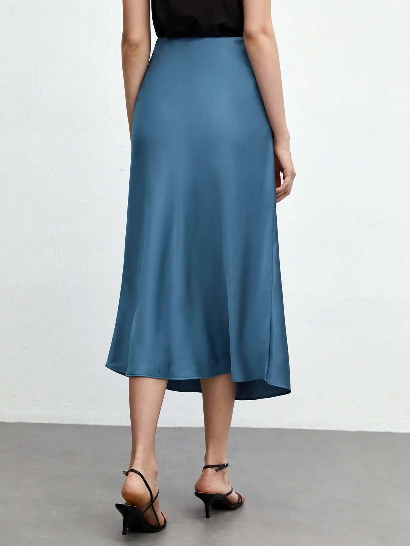 BIZwear Solid A-line Skirt Workwear