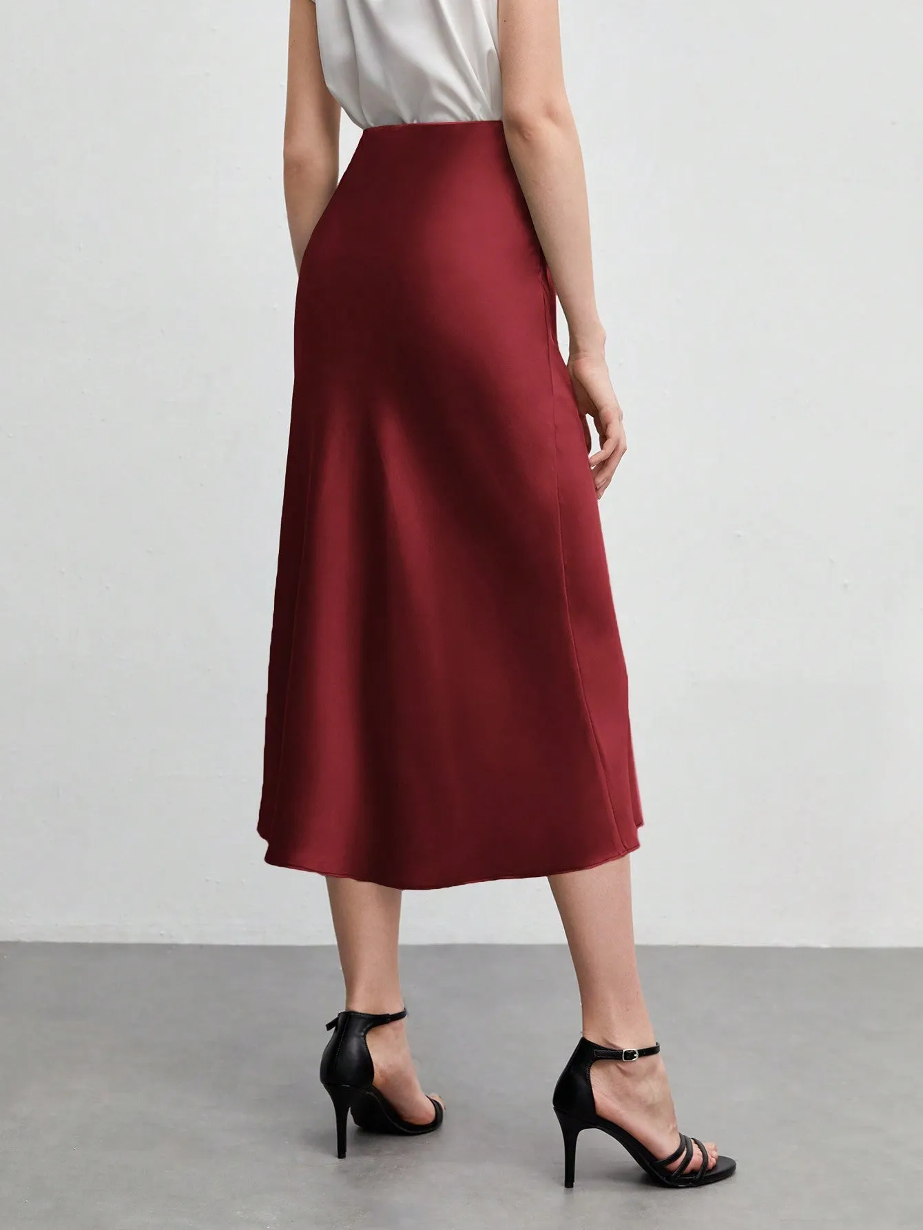 BIZwear Solid A-line Skirt Workwear