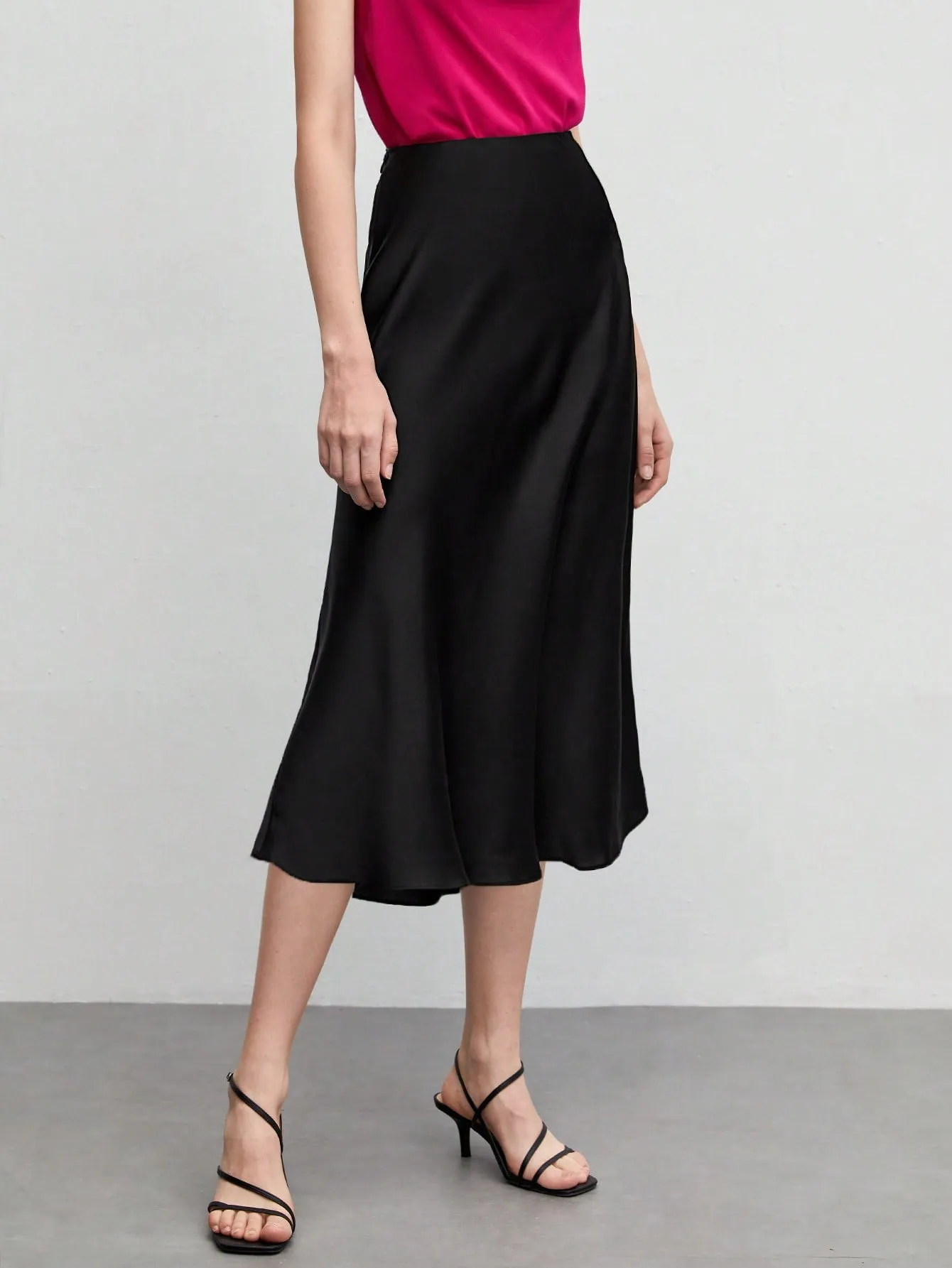 BIZwear Solid A-line Skirt Workwear