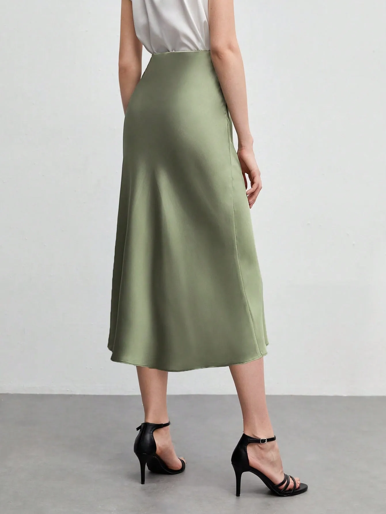 BIZwear Solid A-line Skirt Workwear
