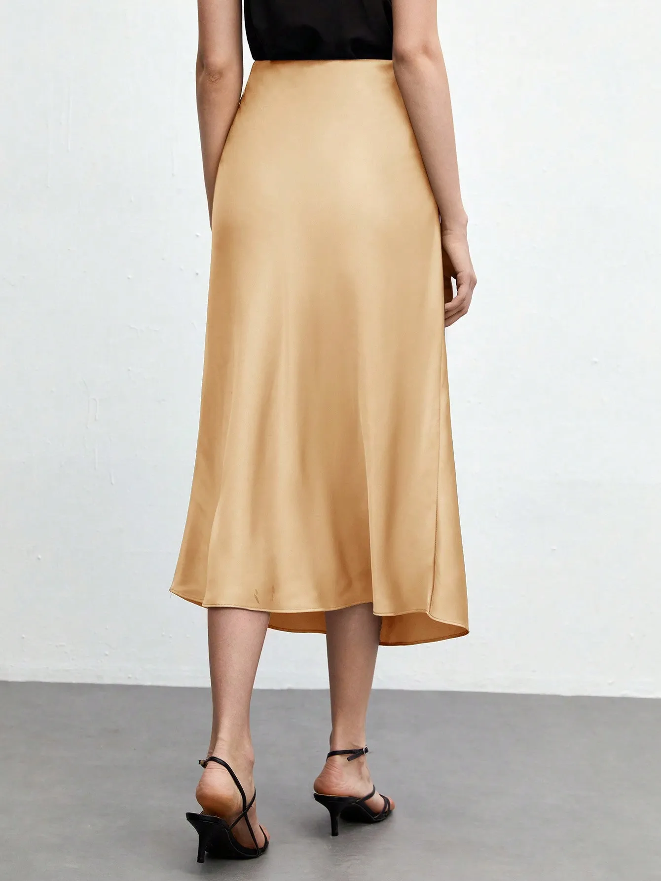BIZwear Solid A-line Skirt Workwear