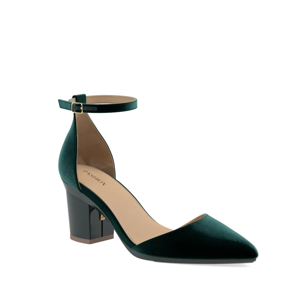 Block Heel Kit 3 Forest Green