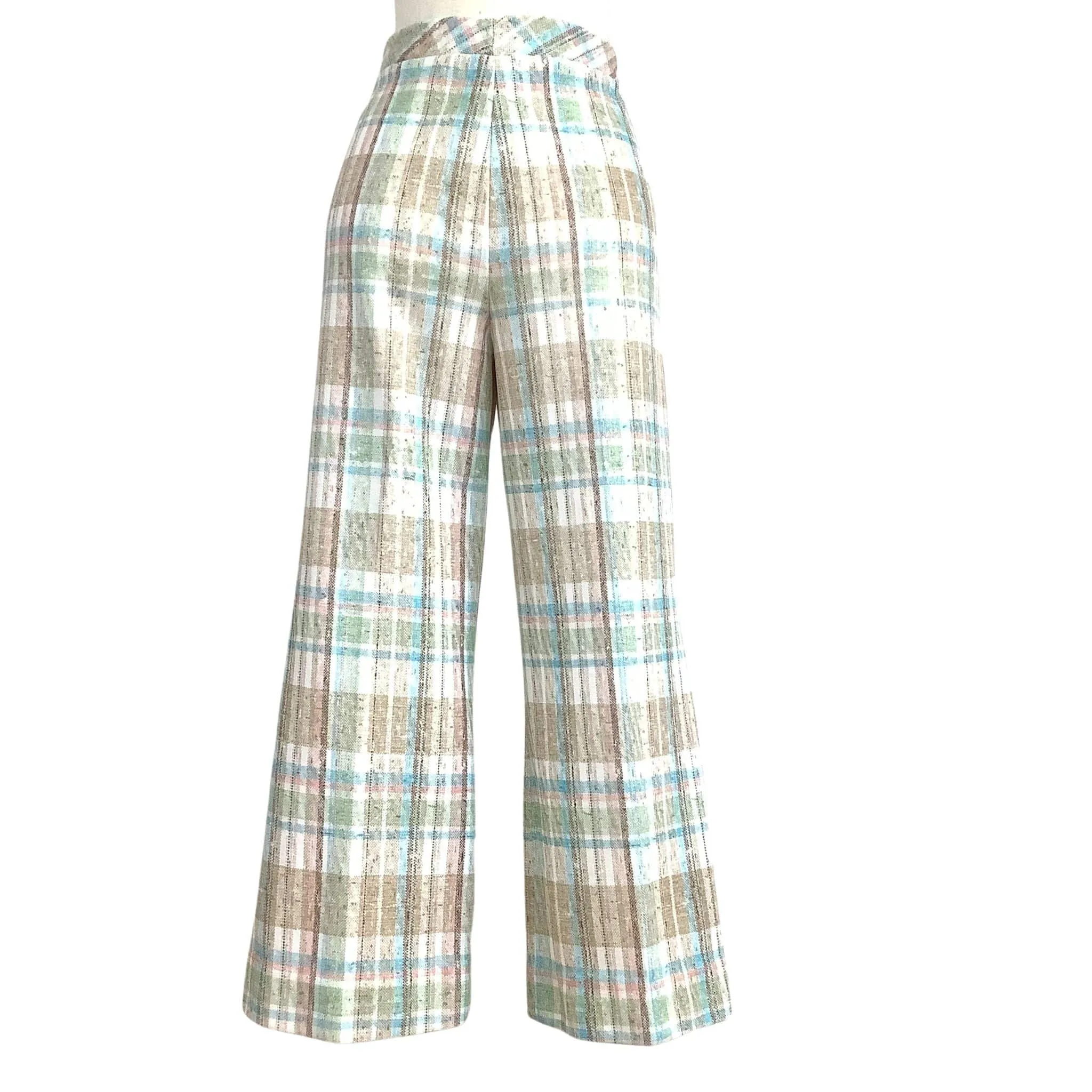 Blue Checkered Pants