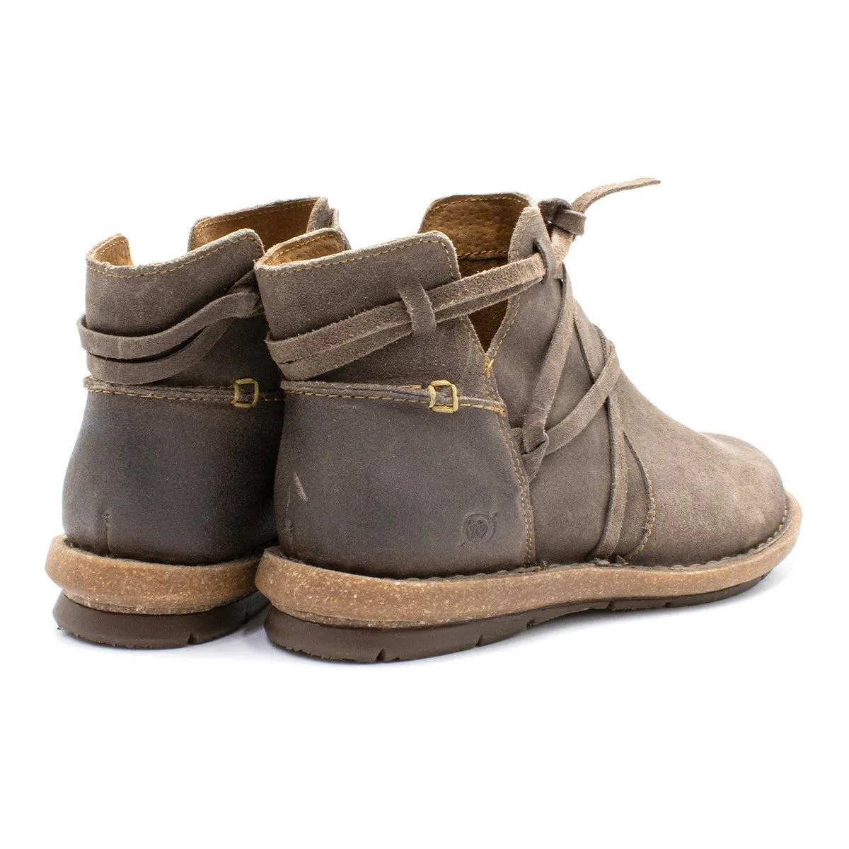 Born Tarkiln Ankle Boots Fabric Brown Colour For Women