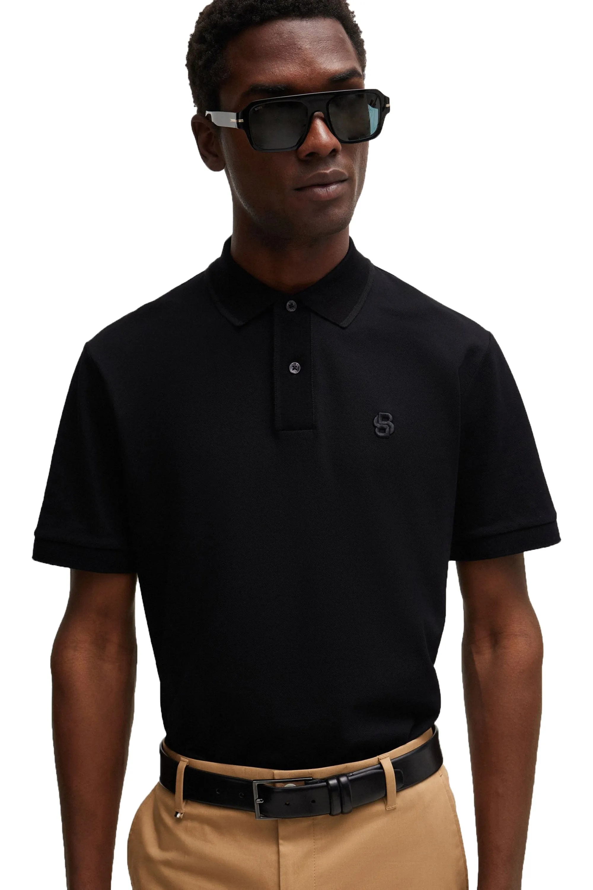 Boss Parlay 210 Polo Shirt Black