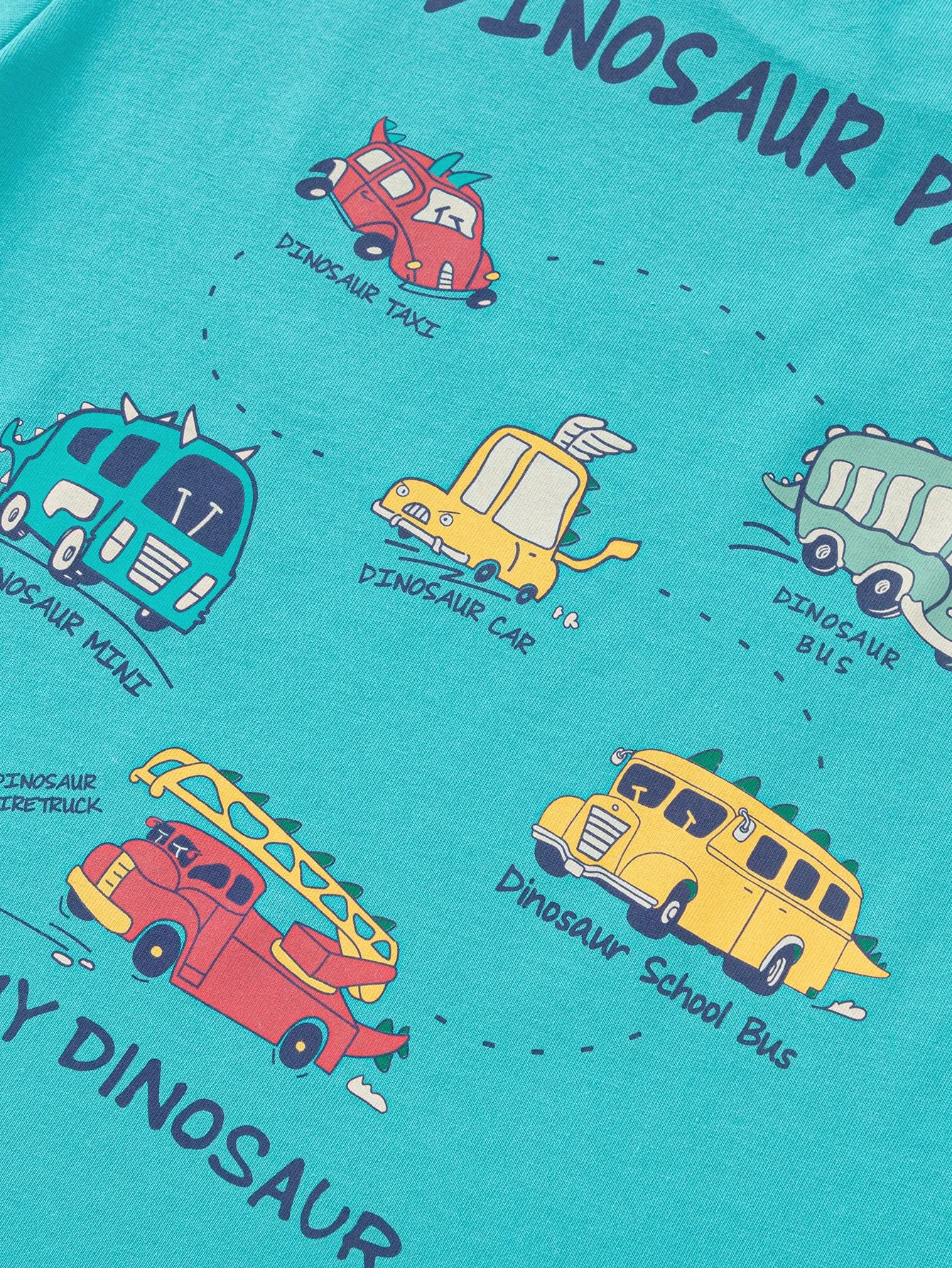 Boy Trend Scenarios Cartoon car Blue Long Sleeve T-Shirt