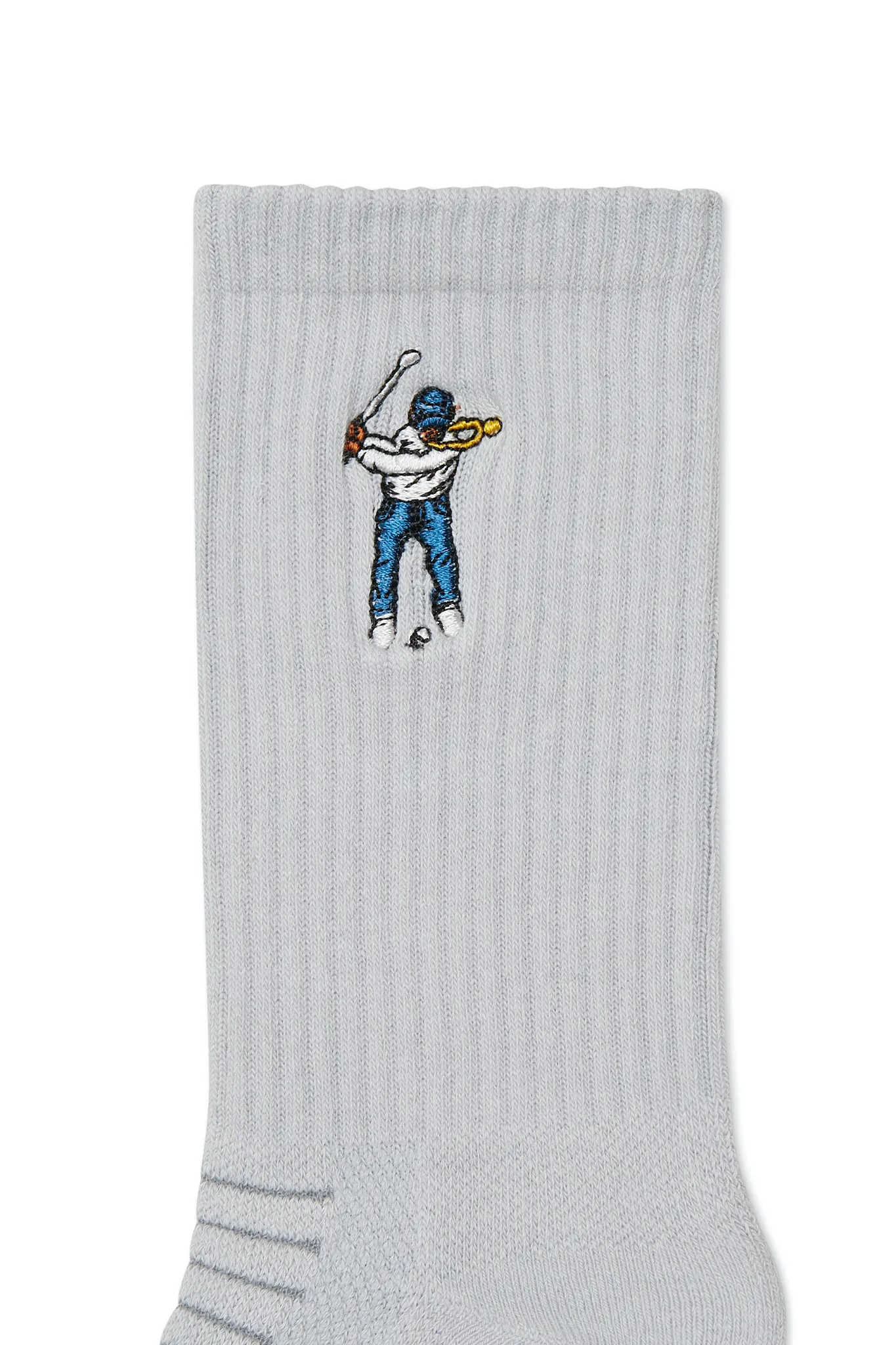 Calf Height Logo Socks Grey