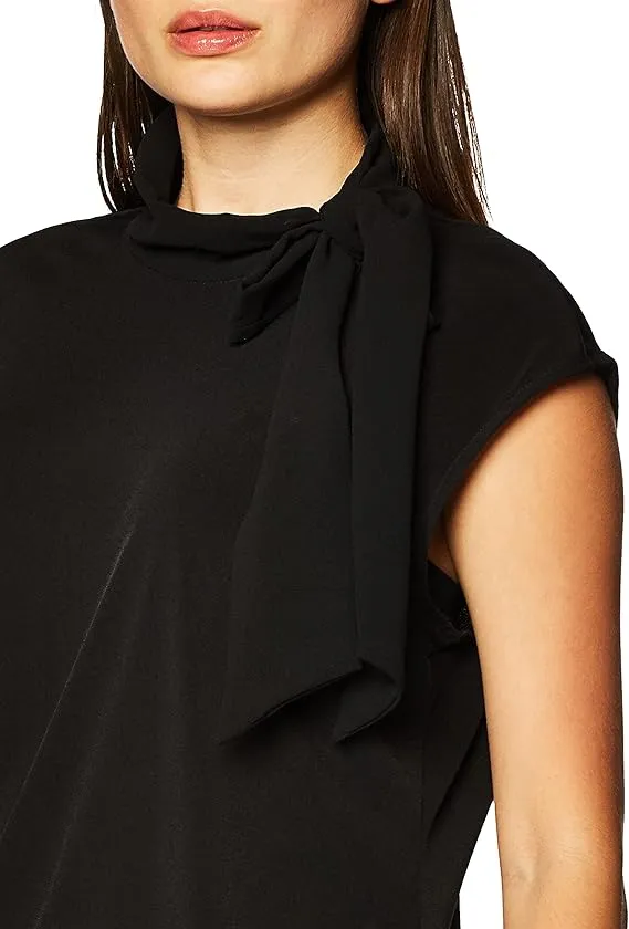 Calvin Klein Tie-Neck Sleeveless Top, Size Small