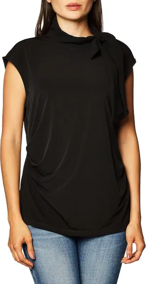 Calvin Klein Tie-Neck Sleeveless Top, Size Small