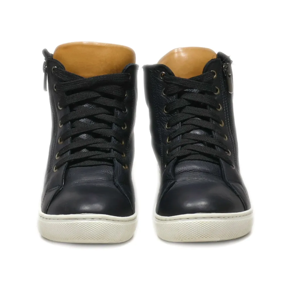 Canqier Ankle Boots Leather Black Colour For Women