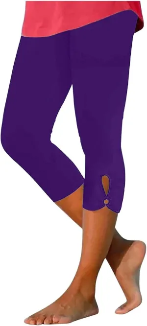 Capri Leggings for Women Trendy Casual Yoga Pants 2025 Summer Lightweight Soft Comfy Stretchy Workout Pants