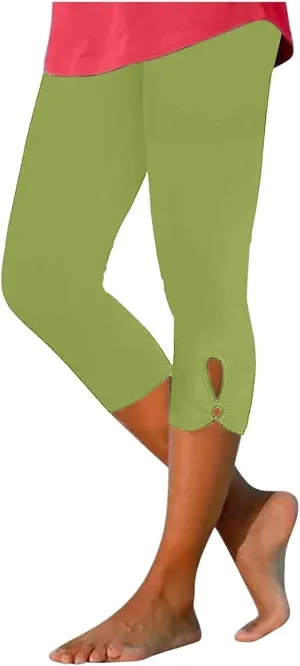 Capri Leggings for Women Trendy Casual Yoga Pants 2025 Summer Lightweight Soft Comfy Stretchy Workout Pants